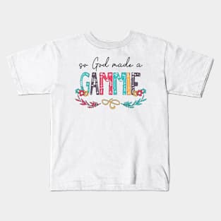 So God Made A Gammie Happy Mother's Day Kids T-Shirt